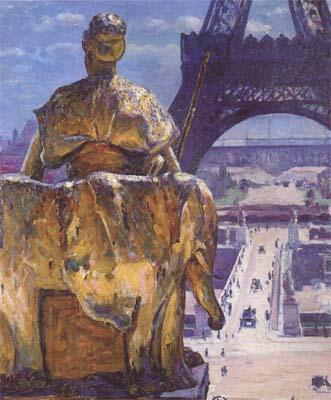 Louis Welden Hawkins THe Eiffel Tower,Seen from the Trocadero (mk06) China oil painting art